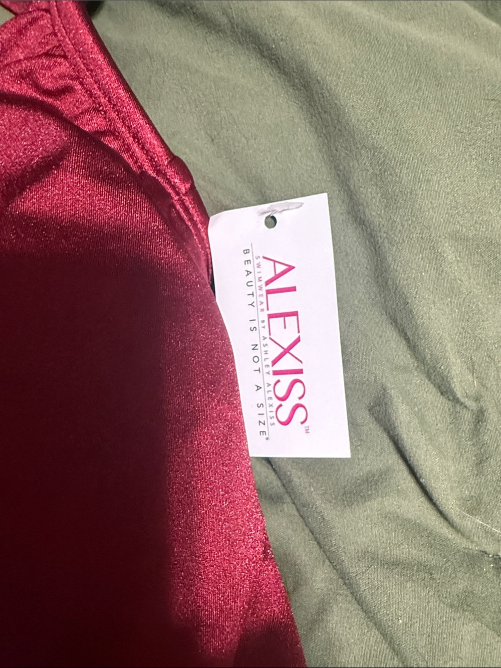 Alexis Deep Raspberry Ruffle Halter Swim Top - Picture 2 of 2